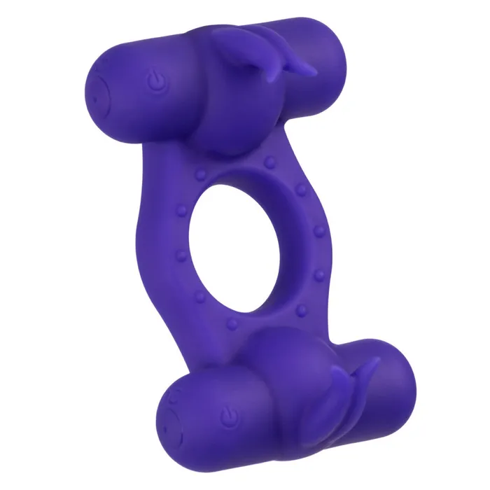 California Exotic Novelties Vibrating Cock Ring with Two Stimulators Triple Orgasm Enhancer Male Sex Toys