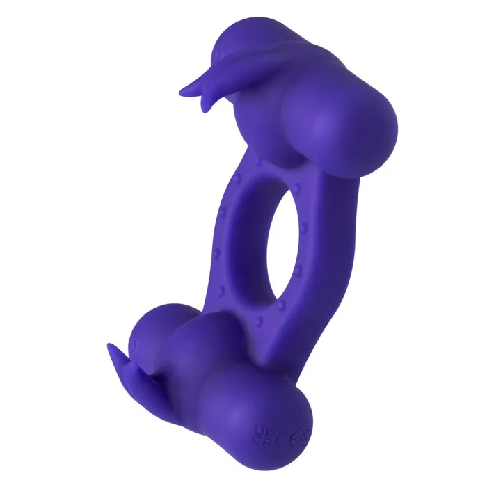 California Exotic Novelties Vibrating Cock Ring with Two Stimulators Triple Orgasm Enhancer Male Sex Toys
