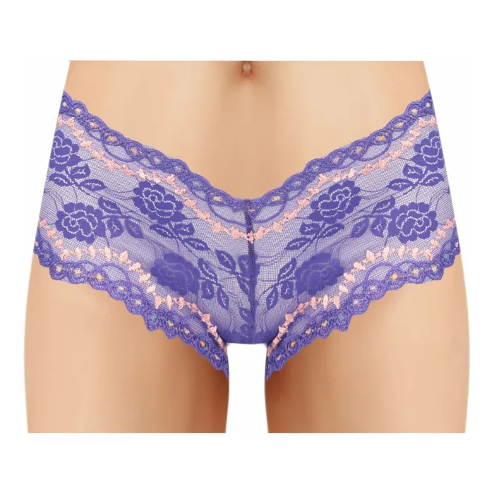 ACI ACI Lace Boyleg with Bead Design Blue Vibrators