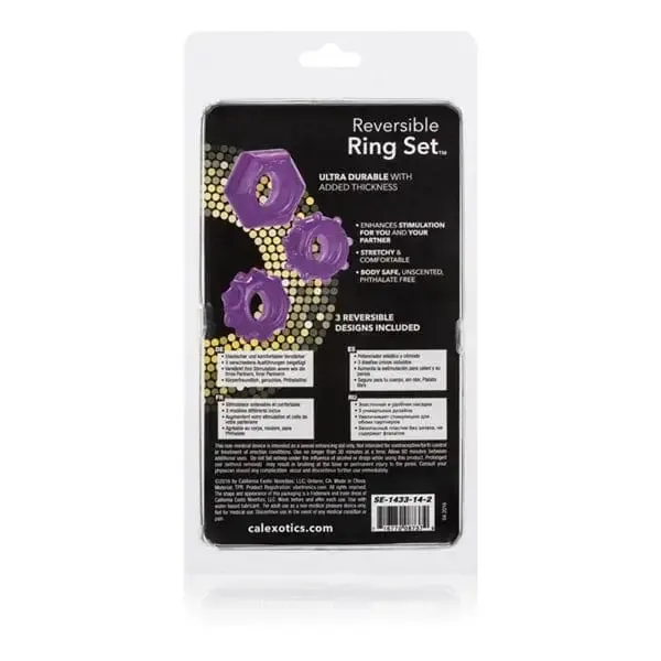 CalExotics Anal Reversible Ring Set Purple CalExotics Anal Reversible Ring Set Purple