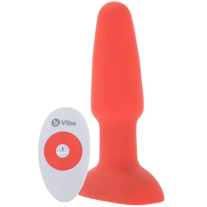 Rene Rofe Lingerie Anal Remote Silicone Rimming 2 Plug in Orange