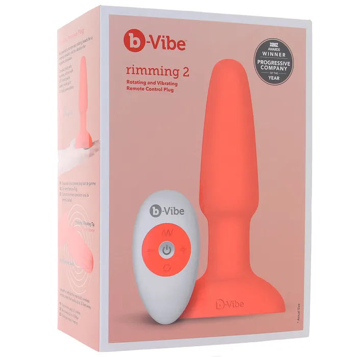 Rene Rofe Lingerie Anal Remote Silicone Rimming 2 Plug in Orange