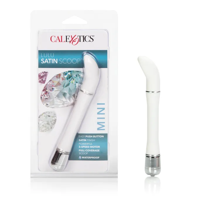 Vibrators CalExotics CalExotics Lulu Intense Power Satin Touch Scoop White