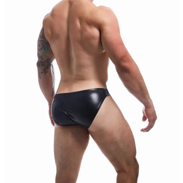 CUT 4 MEN Mens Underwear C4M BL4CK Boost Bikini Brief Leatherette