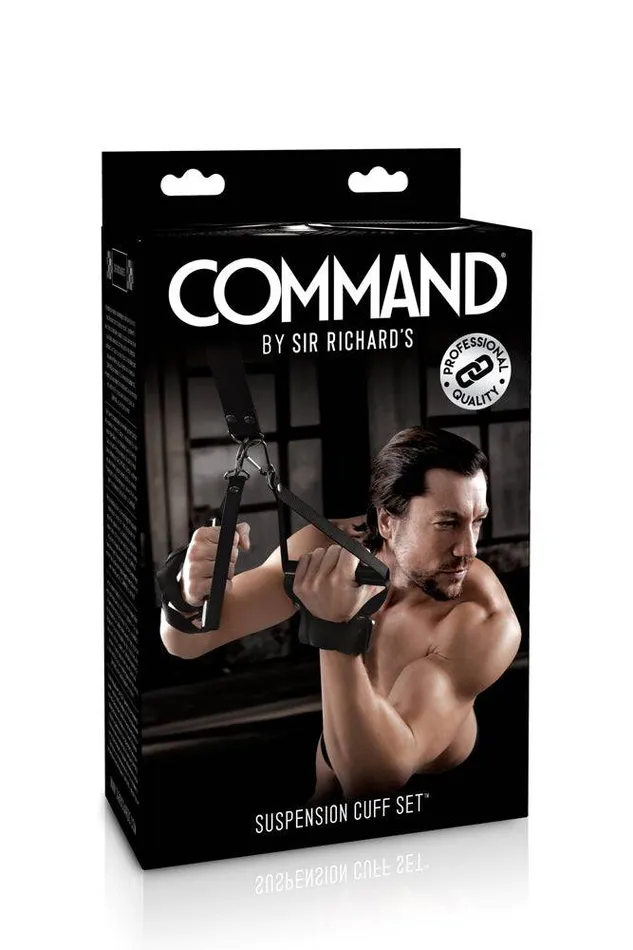 Pipedream Anal Pipedream Command by Sir Richards Suspension Cuff Set Black