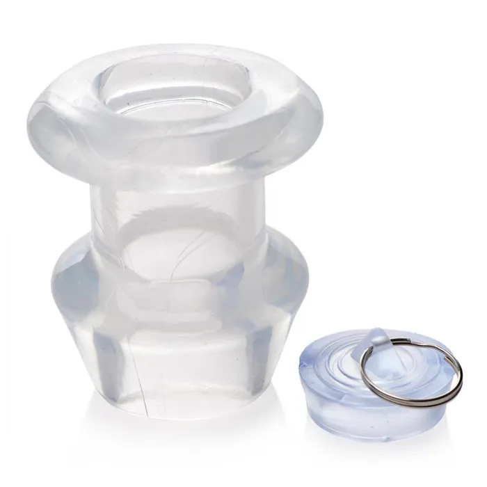 Master Series Anal Ass Bung Clear Hollow Anal Dilator with Plug