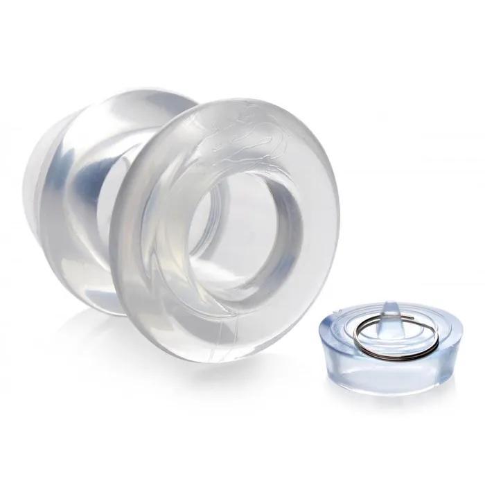 Master Series Anal Ass Bung Clear Hollow Anal Dilator with Plug